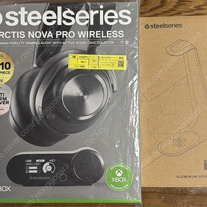 [헤드셋] 스틸시리즈 악티스 노바 프로 무선(Steelseries ARCTIS NOVA PRO Wireless) + 전용 스탠드 팝니다.