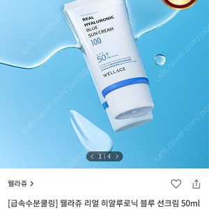 웰라쥬 리얼 히알루로닉 블루 선크림