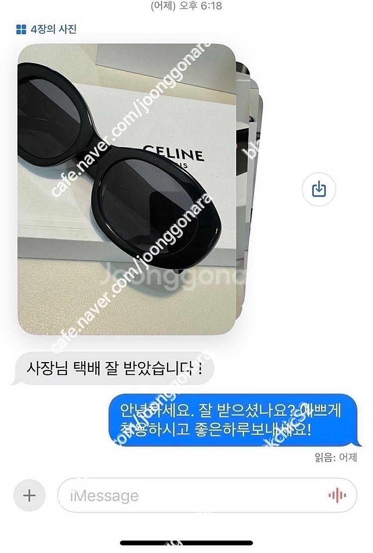[새제품/병행수입] 셀린느 트리오페 선글라스 레오파드 ...--4
