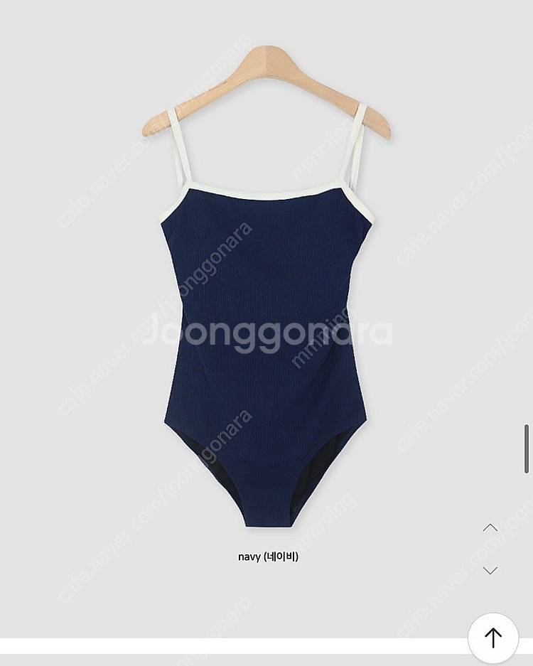 언더비 레베라 모노키니 / 원로그 코니 배색 모노키니--0