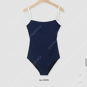 언더비 레베라 모노키니 / 원로그 코니 배색 모노키니