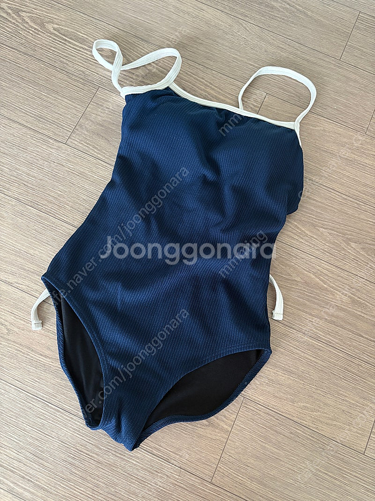 언더비 레베라 모노키니 / 원로그 코니 배색 모노키니--8