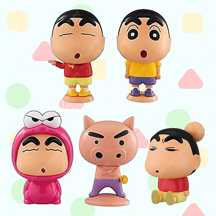 짱구 카푸캬라 9개 일괄/ 짱구는 못말려 피규어 가챠--2