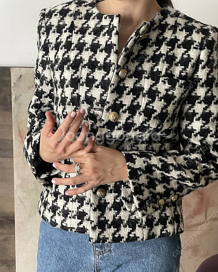 쎄모먼 트위드 자켓--1