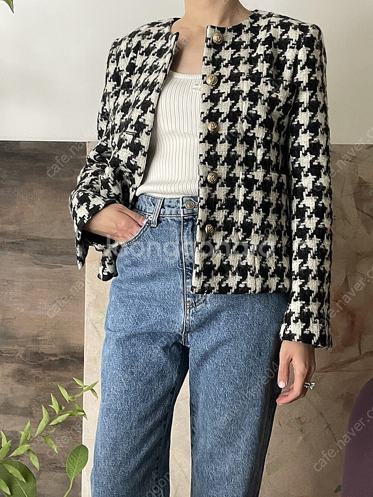 쎄모먼 트위드 자켓--2