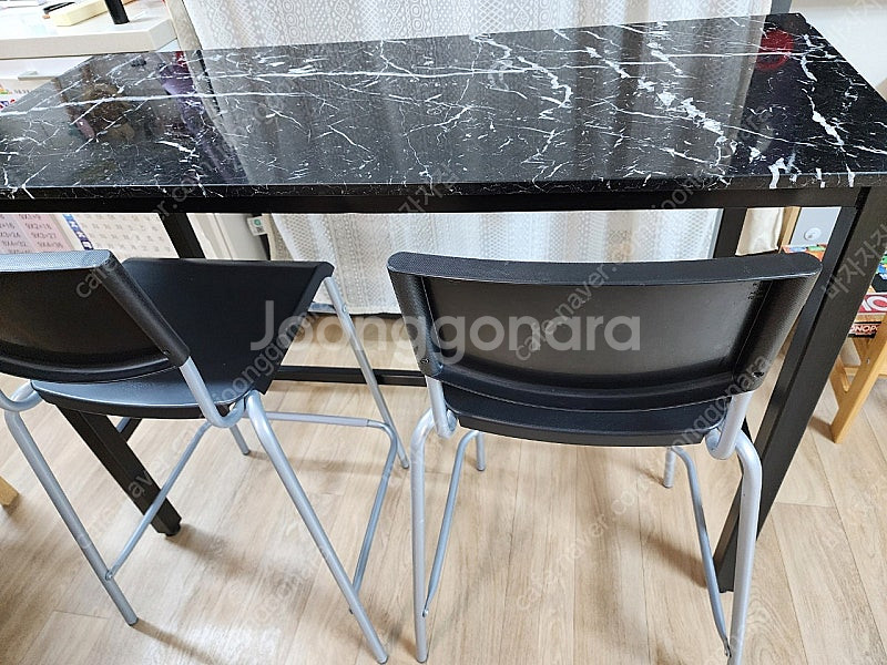 천연대리석 네로마르퀴나 아일랜드 식탁--2