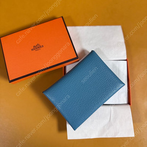 Hermes 에르메스 칼비듀오 카드지갑 (뉴블루진-미조레가죽)