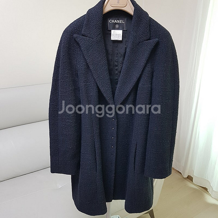 [66]정품 샤넬 자켓 롱코트 트위드 코트 샤넬코트 캐...--2