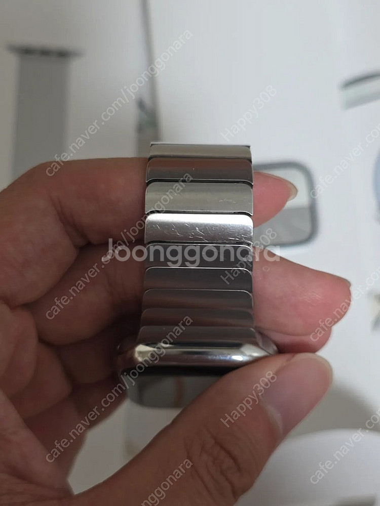 애플워치 정품 링크 브레이슬릿 실버 42mm 판매합니다--1