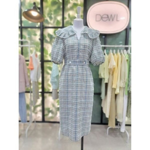 dewl 듀엘 체크 원피스예요 55사이즈