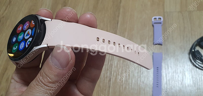 워치4 40mm 핑크골드 블루투스--7