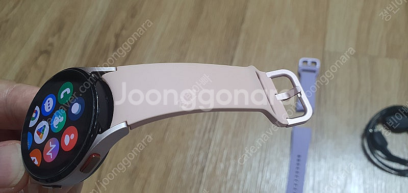 워치4 40mm 핑크골드 블루투스--8