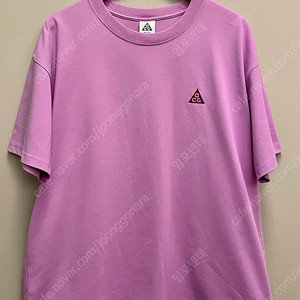 (XL)나이키 ACG LBR 자수 로고 반팔티셔츠 핑크 라벤더