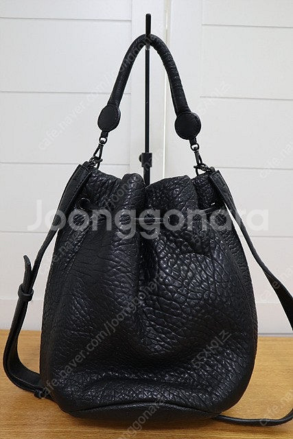 굿상아 가죽 버킷백 복조리 토트/숄더백--2