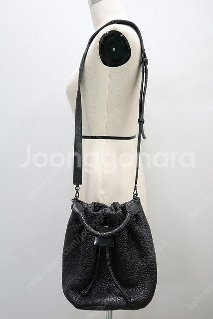 굿상아 가죽 버킷백 복조리 토트/숄더백--4