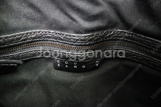 굿상아 가죽 버킷백 복조리 토트/숄더백--6