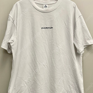 (XL)나이키 ACG 자수 로고 드라이핏 반팔티셔츠 화이트