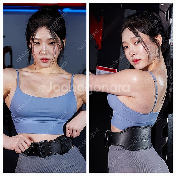 하빈져 프로 레더 벨트 헬스 웨이트 리프팅+벨트 파우치...--1