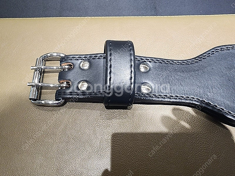 하빈져 프로 레더 벨트 헬스 웨이트 리프팅+벨트 파우치...--4