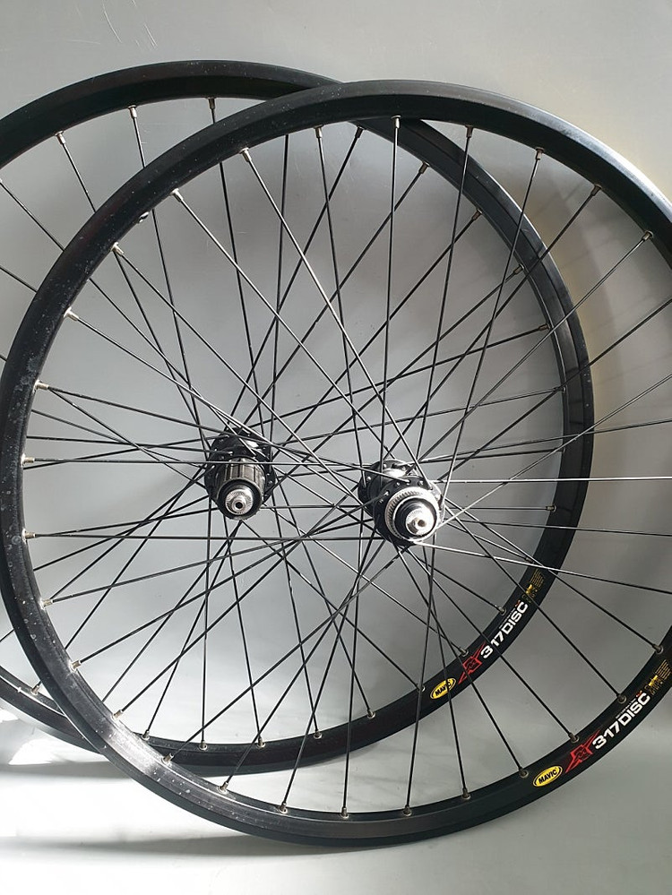 MTB 시마노 26인치 XT 휠셋+마빅 317 림 디스크+26인치 LX 림브레이크 휠셋 이미지
