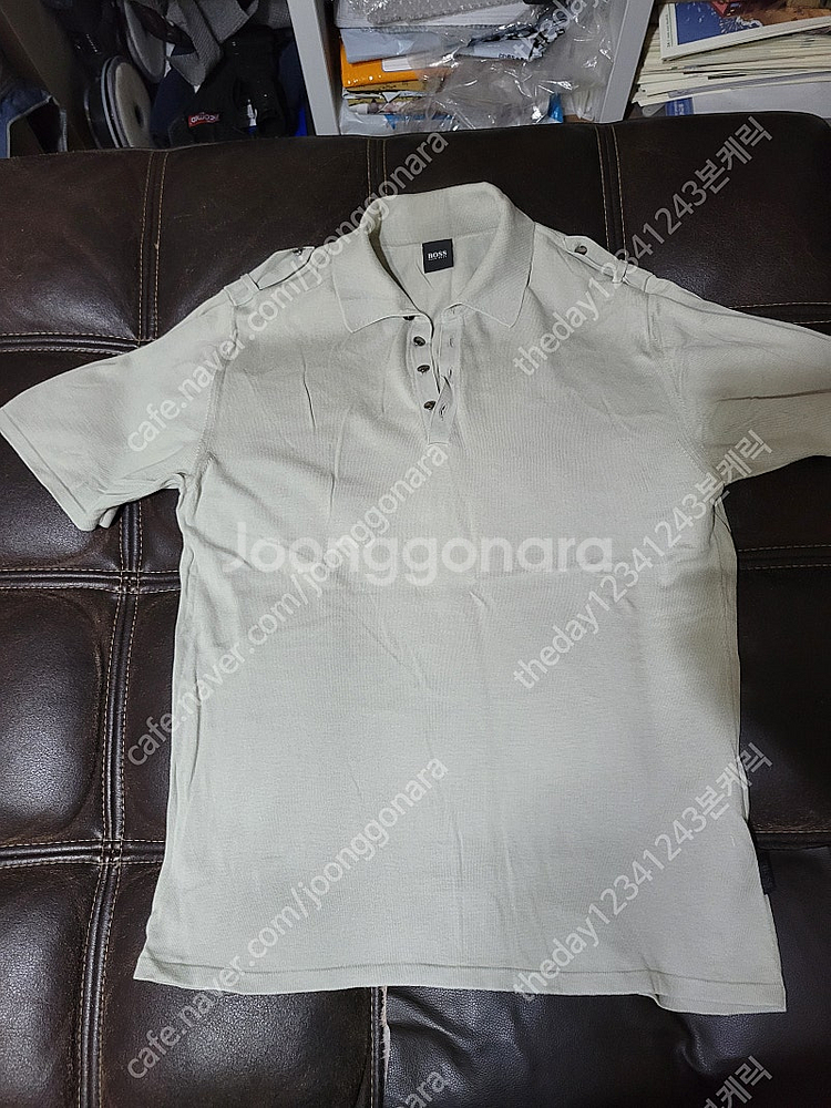 휴고보스(HUGO BOSS) 니트 반팔 카라티 M사이즈...--0