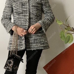 쎄모먼 르사쥬 트위드 자켓