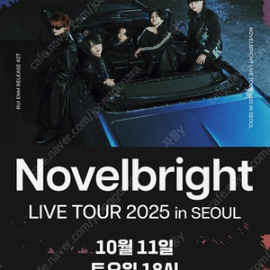 Novelbright 내한공연 스탠딩 29n번대 단석