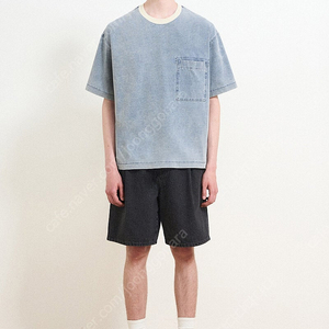 타임옴므 / 24ss 워싱 블루 티셔츠 / 95