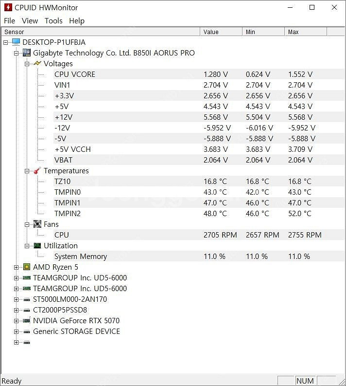 기가바이트 b850i 어로스 프로 b850 itx 메인보드--4