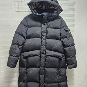 닥스 키즈 블랙 후드 롱패딩 다운점퍼 사이즈 150(13y)