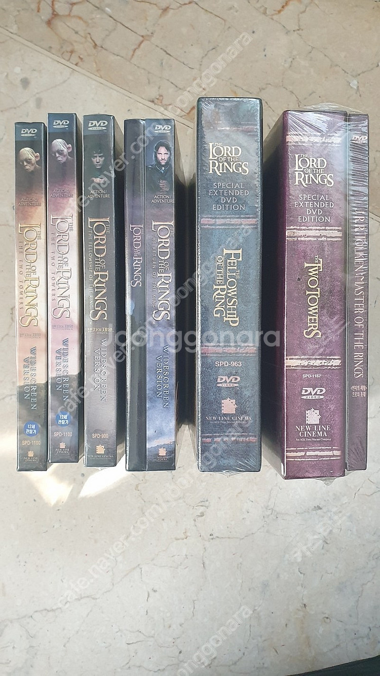 반지의 제왕 스페셜 에디션 등 새제품 DVD 6장 전부...--2