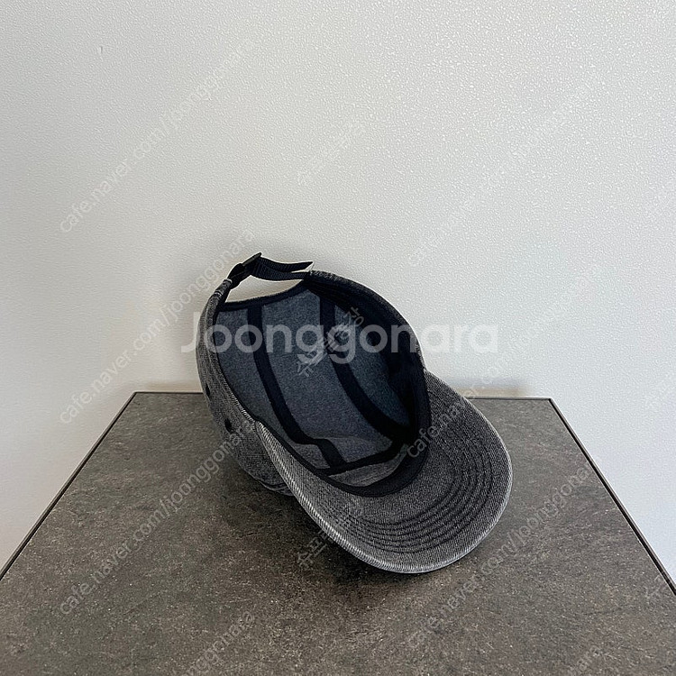 슈프림 22FW 워시드 데님 블랙 박스로고 캠프캡 모자--7