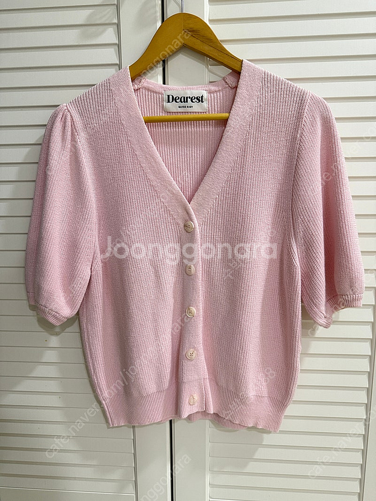 디어리스트 메이비베이비 면니트가디건 반팔--0