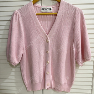 디어리스트 메이비베이비 면니트가디건 반팔