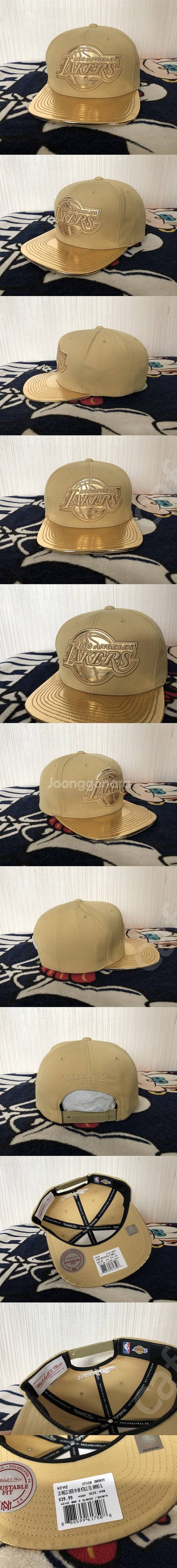 NBA 미첼앤네스 LA레이커스 골드스냅백/샌안토니오스퍼...--2