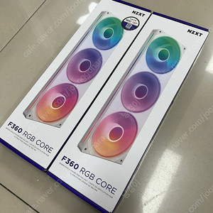 [판매] 120mm 팬 x6 NZXT F360 RGB CORE (화이트)