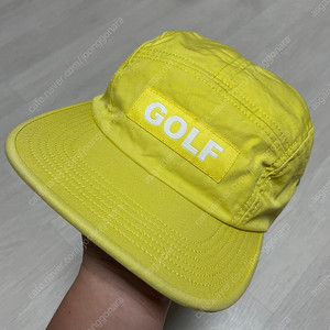 made in usa 브랜드 골프왕 golfwang 캠프캡 모자 노랑 옐로우 메쉬 볼캡 대두캡