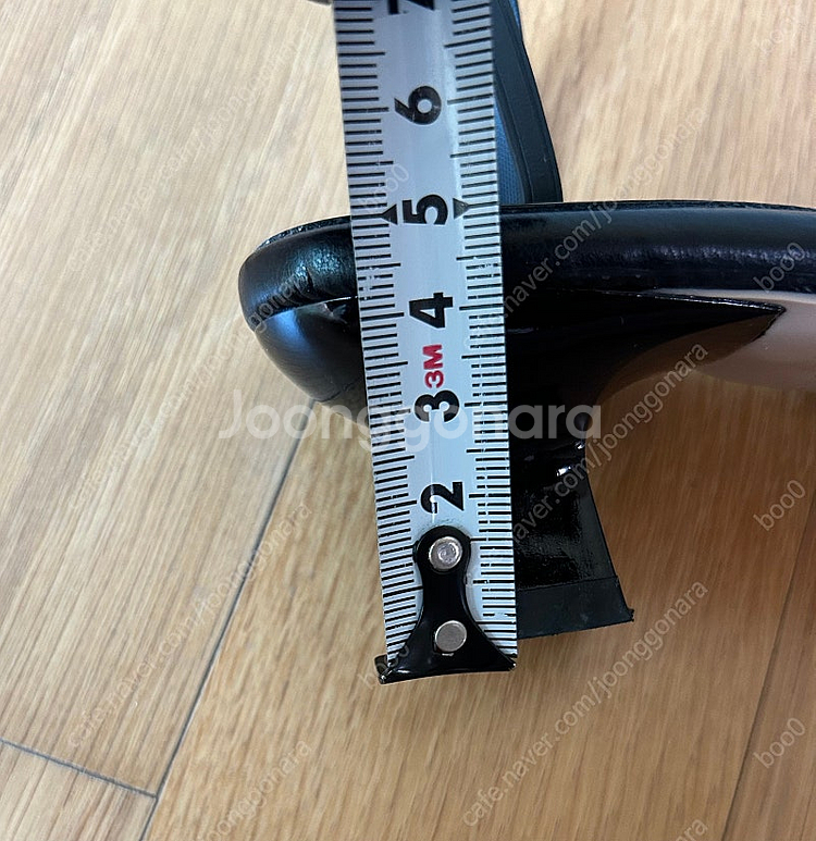 스퀘어 쪼리 힐 샌들(블랙)245﻿--4