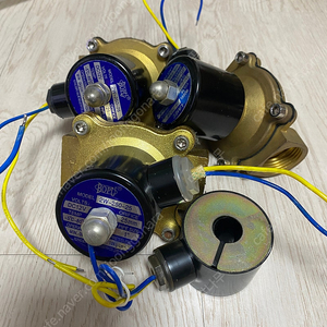 전기 솔레노이드밸브 (1인치 = 25파이, DC12V용) 3개 일괄