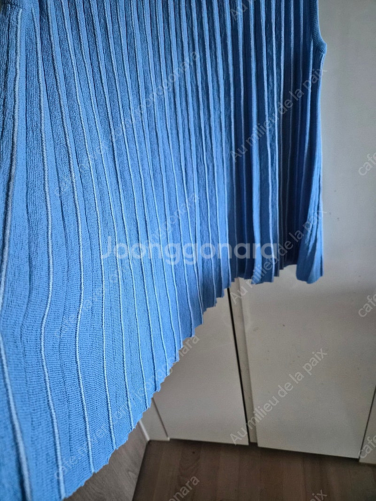 최종가 노네고)24s/s 랑방컬렉션 플리츠 슬리브리스 ...--3