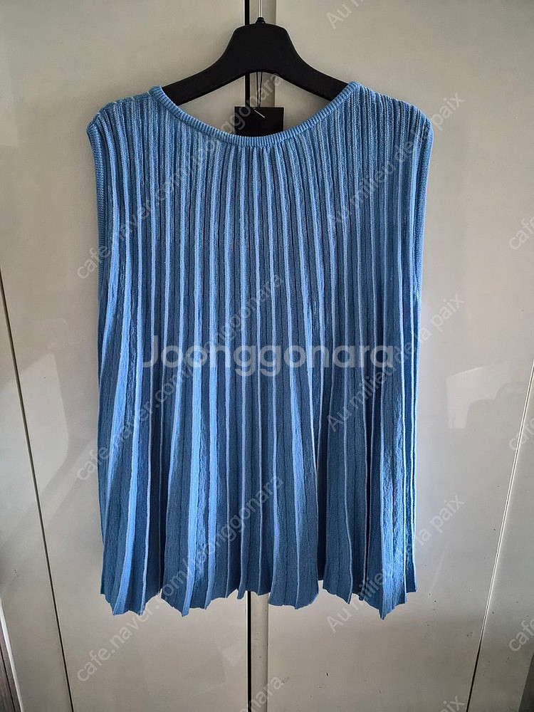 최종가 노네고)24s/s 랑방컬렉션 플리츠 슬리브리스 ...--4