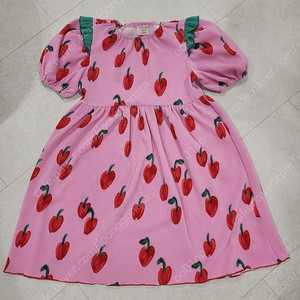 베베베베 원피스 XL 사과 플리츠
