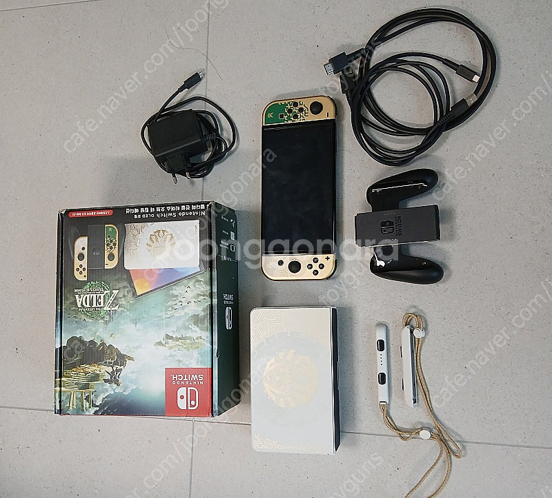 닌텐도 스위치 OLED 젤다 왕눈 에디션 + 컨트롤러--0