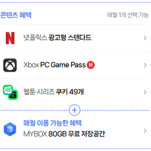 네이버 쿠키 49개 or 넷플릭스 스탠다드 (멤버십 플러스)