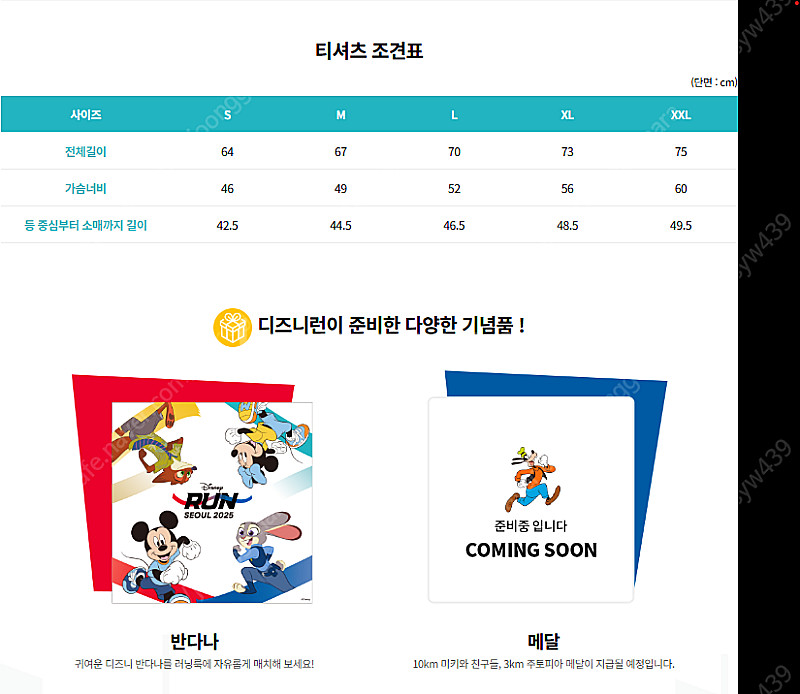 디즈니런 10km / 여자 / M사이즈 양도합니다.--1