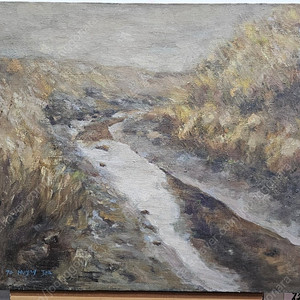 (고화) 70년 가을 만추 풍경화 캔버스 유화 그림 72.5x61cm 인테리어소품