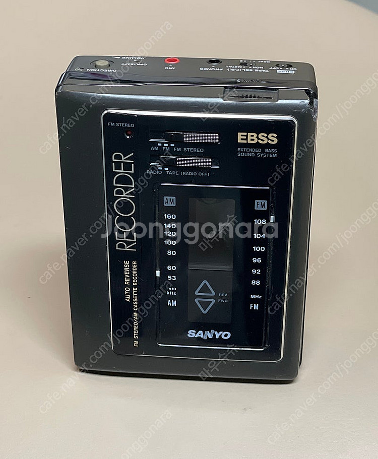 산요 SANYO 워크맨 기계식 카세트 라디오 작동MGR...--1