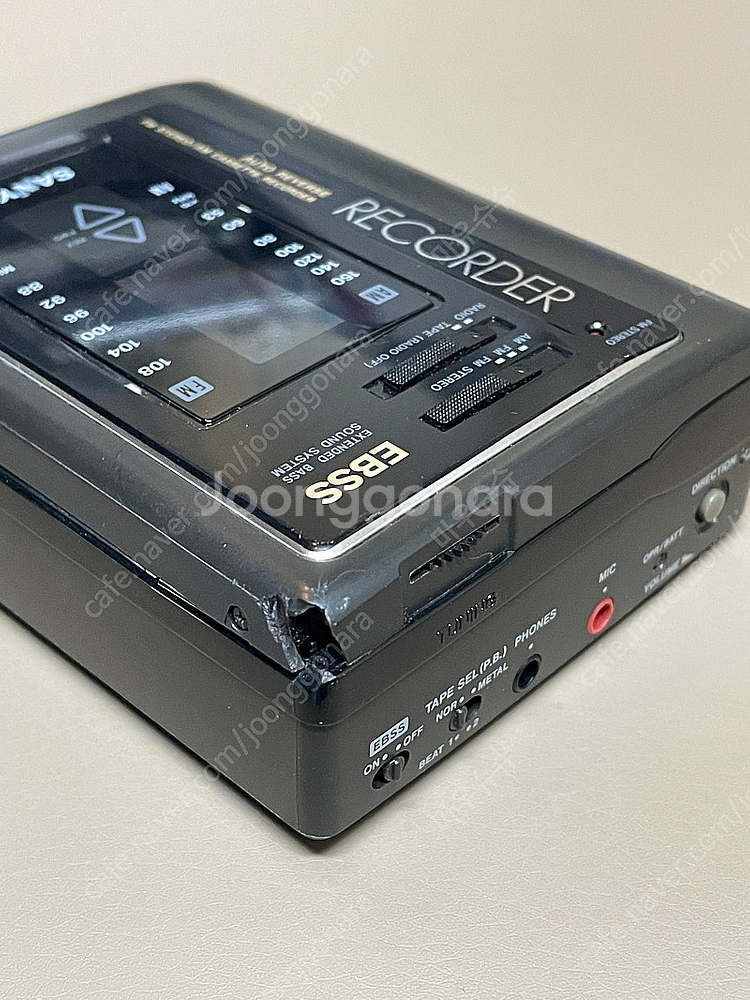 산요 SANYO 워크맨 기계식 카세트 라디오 작동MGR...--6