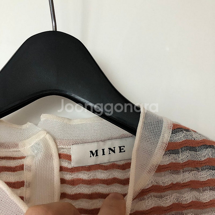 한섬 마인 MINE 시스루 반팔 7부8부9부 벌룬 볼륨...--3