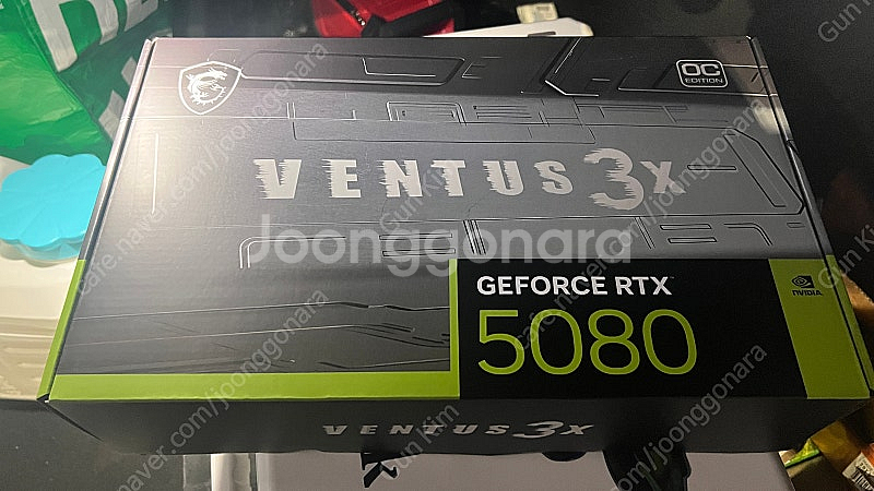 MSI RTX 5080 Ventus 3X 풀박스 새제품--0